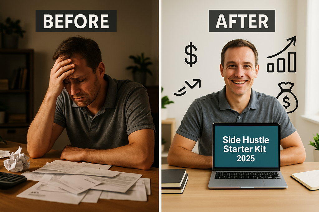 Side Hustle Starter Kit 2025 - 10 Proven Ways to Earn $500-$2,000+ Per Month